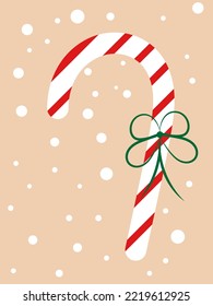 Christmas illustration, vector image of the new year and Christmas
striped candy