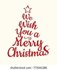 Christmas illustration with wishes and decorations. Vector.