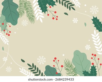 Navidades Imagen fondo frame_Ilustración vectorial
