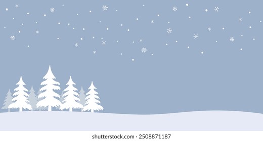 Fondo de Imagen de Navidades con paisaje de invierno