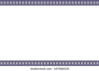 Christmas image nordic pattern flem, background illustration.Tricolor color.