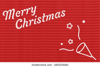 Christmas image red cracker illustration