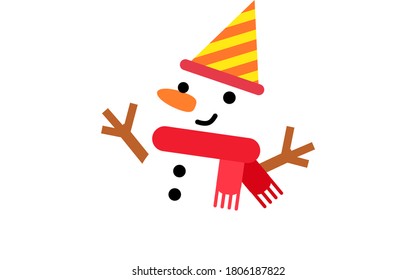 Christmas image of a snowman