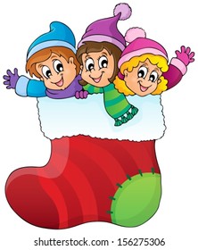 Christmas image theme 1 - eps10 vector illustration.