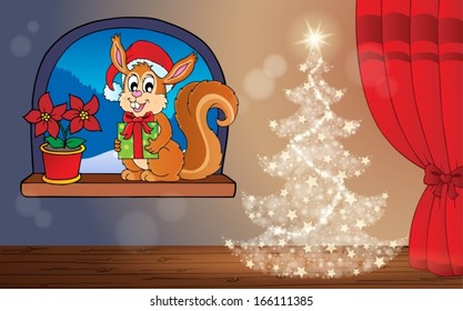 Christmas indoor theme 3 - eps10 vector illustration.