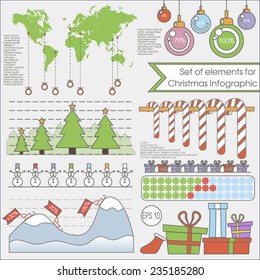 Christmas infographics element