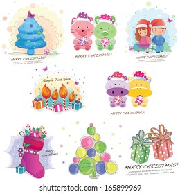 christmas inspired ready to use layout design set B (Same series set A is available on another listing,please visit my portfolio)
