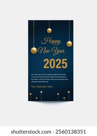 Christmas Instagram Post Stories templates pack. Merry Christmas greeting card posts, social media templates. Happy new year 2025