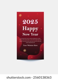 Christmas Instagram Post Stories templates pack. Merry Christmas greeting card posts, social media templates. Happy new year 2025