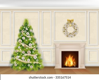 Christmas Interior Fireplace Images Stock Photos Vectors