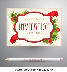Christmas invitation.