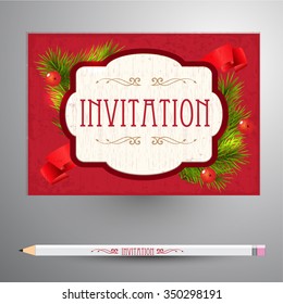 Christmas invitation.