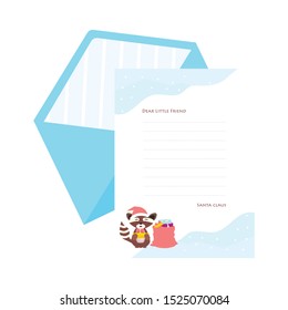 christmas invitation card with envelope collection vector