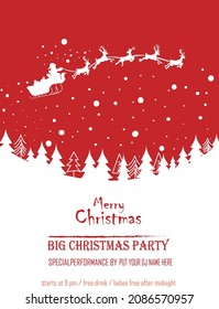 Christmas invitation card template. can be used for business shopping card, customer sale , web design, layout . vector illustration .