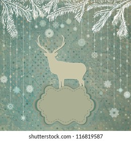 Christmas Invitation card template. And also includes EPS 8 vector