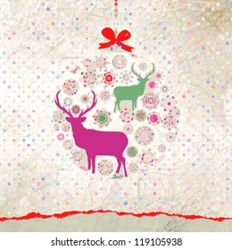 Christmas Invitation card template. And also includes EPS 8 vector