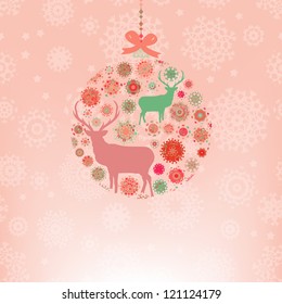 Christmas Invitation card template. And also includes EPS 8 vector
