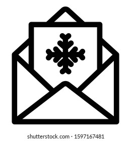 
Christmas, invitation, letter, santa Isolated Vector icon which can easily modify or edit
