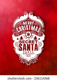  Christmas Invitation At Secret Santa Holiday Party 