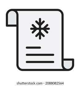 Icono vectorial de invitación navideña que puede modificar o editar fácilmente 

