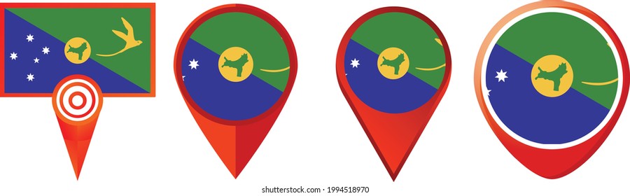 Icono de bandera de Navidad IsIand . conjunto de iconos web . colección de iconos. Ilustración vectorial simple.