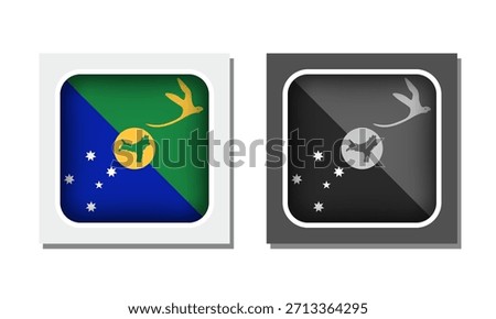 Christmas Island Square Rounded Flag Icon