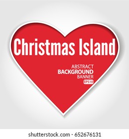 Christmas Island Vector EPS 10 illustration.