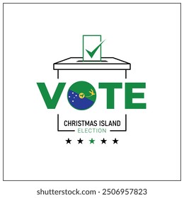 Christmas Island voting, Christmas Island in voting, going to vote, voting, hand leaving vote, positive vote, negative vote, hand leaving paper in ballot box, elections, election of ruler.