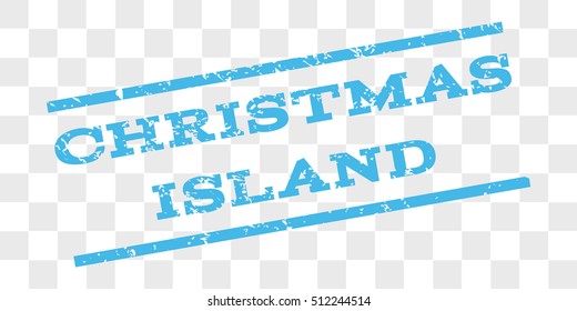 Christmas Island watermark stamp. Text caption between parallel lines with grunge design style. Rubber seal stamp with dirty texture.