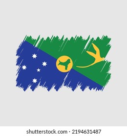 Christmas Islands Flag Brush. National Flag