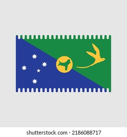 Christmas Islands Flag Vector. National Flag