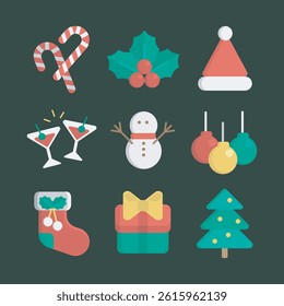 Christmas item Collection Set in isolated background
