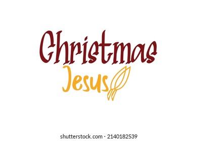 Citas de Jesús de Navidad. Concepto de tipografía de vectores creativos