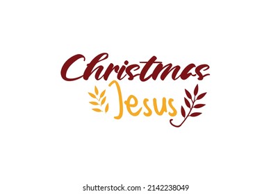 Citas de Jesús de Navidad. Concepto de tipografía de vectores creativos