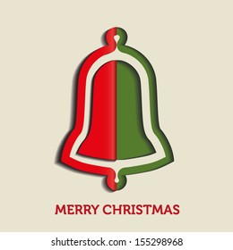 Christmas jingle bell folded