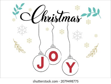 christmas joy slogan text vector.mug,t shirt,phone case fashion slogan style new year sticker 