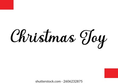 Christmas Joy Stylish Cursive Typography Christmas Text