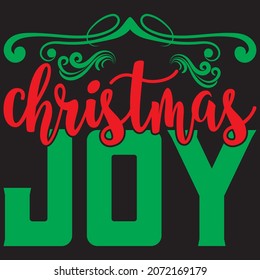 Christmas joy t shirt design, vector file.