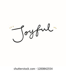 Christmas joyful greeting phrase typography style