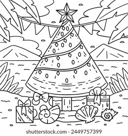 Christmas in July Watermelon Christmas Tree 