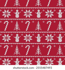 Christmas jumper pattern vector image