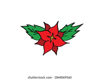 Christmas Kastuba Flower Art Decoration. Kastuba Flower Christmas clip art collection