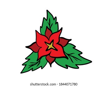 Christmas Kastuba Flower Art Decoration. Kastuba Flower Christmas clip art collection