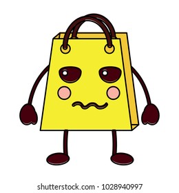 christmas kawaii shop bag character comic