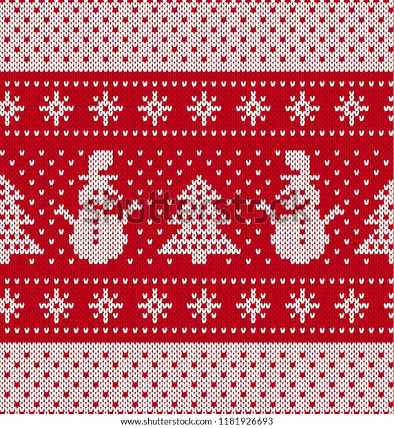 Free christmas knitting patterns snowman