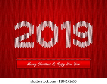 Christmas knitted background