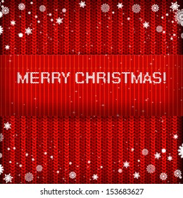 Weihnachten, gestrickter Hintergrund.