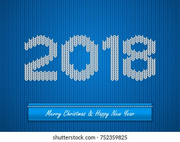 Christmas knitted background