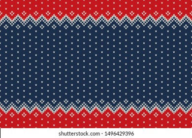 Christmas Knitted Background for the Greeting Text or Logo. Wool Knit Texture Imitation