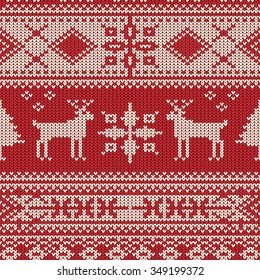 Christmas knitted ornament pattern